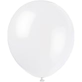 White Latex Balloons, 12" (10-Pack) - Premium-Quality & Vibrant Party Decorations, Perfect for Any Celebration
