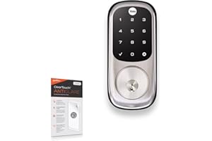BoxWave Screen Protector Compatible with Yale Real Living Assure Lock Touchscreen Deadbolt - ClearTouch Anti-Glare (2-Pack), Anti-Fingerprint Matte Film Skin