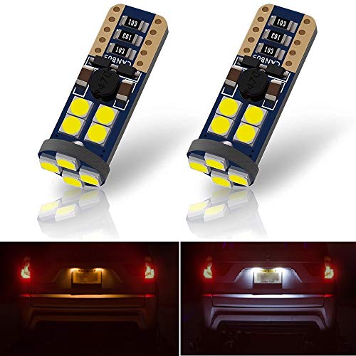 (2019 Model) TRINITY SPACE Extremely Bright 1500 Lumen 194 168 175 T10 3030 Chipsets LED Bulbs, Canbus Error Free Xenon White for Dome Map Door Courtesy License Plate, No Hyper Flash