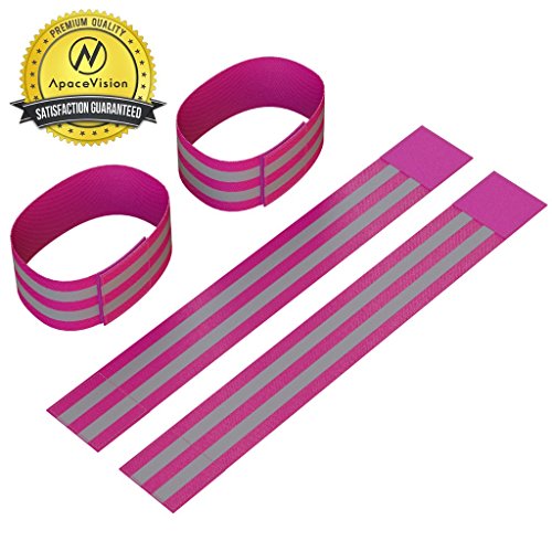 Apace vision reflective ankle bands (4 bands/2 pairs), …