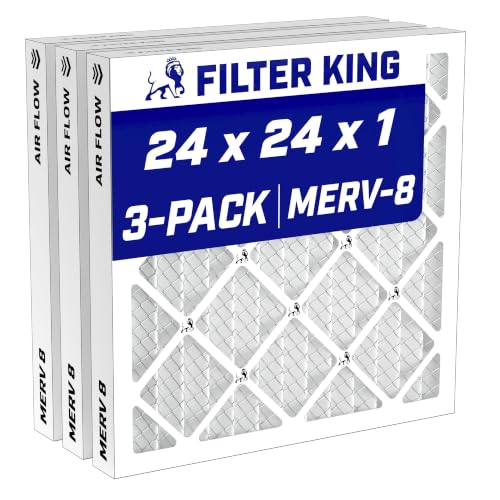 Filter King 24 x 24 x 1 Luftfilter MERV 8, AC Ofenfilter (3er-Pack)