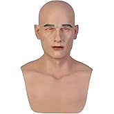 CRRCLSY Bell Handmade Silicone Realistic Mask Handsome and Lifelike Face for Crossdressers Cosplay and Transgender