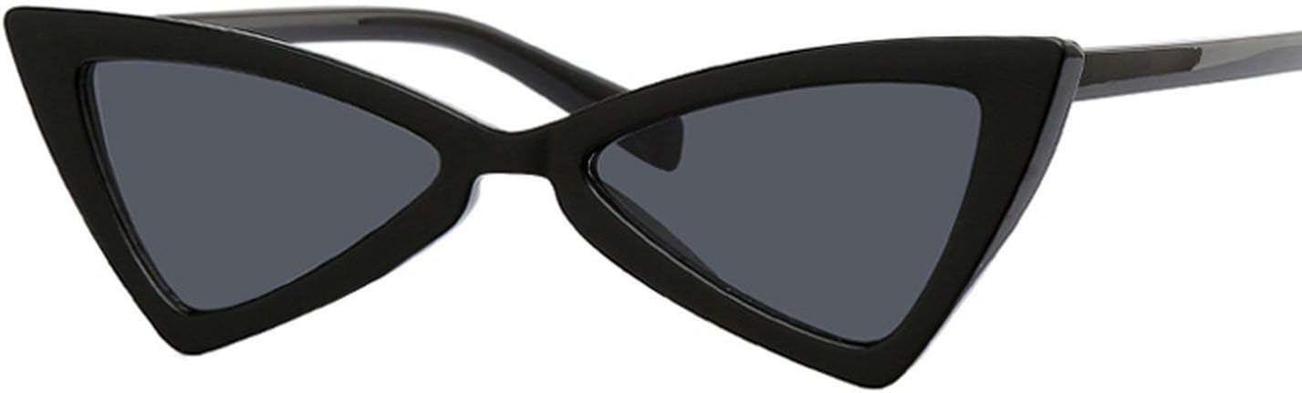 Vintage Cat Eye Sunglasses Women Fashion Mirror Lens,Black Gray
