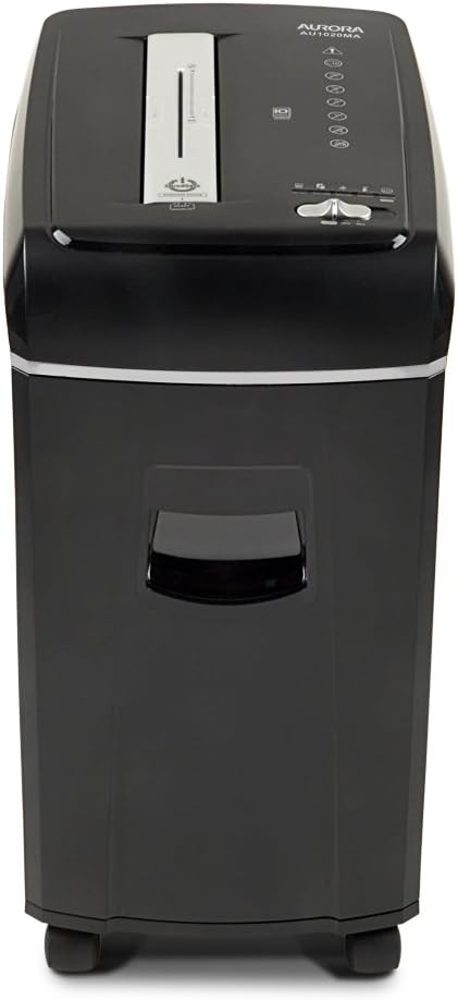 Aurora AU1020MA High-Security 10-Sheet Micro-Cut Paper, CD and Credit Card Shredder with Pullout Basket : Electronics