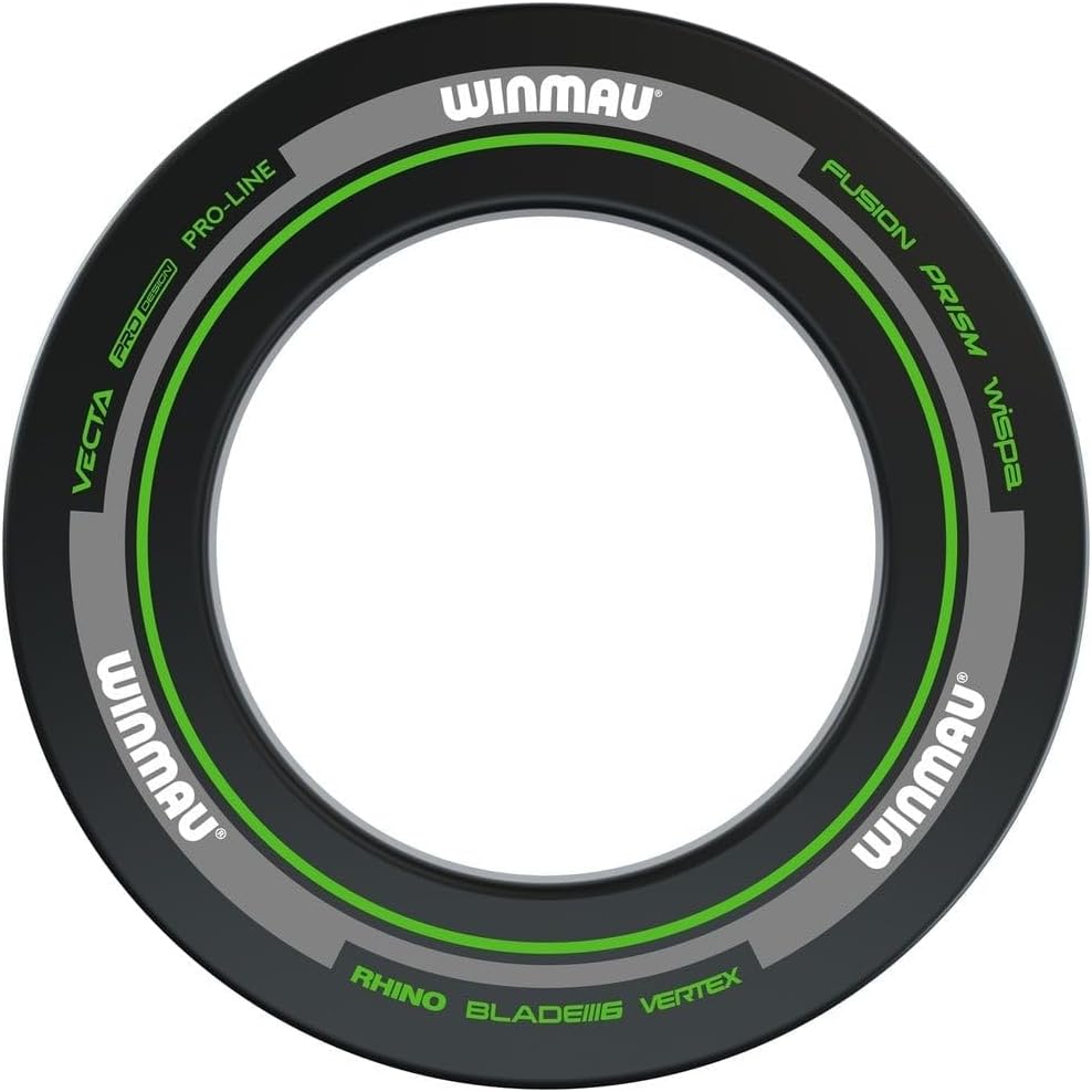 WINMAU Black and Green Advance Dart Board Surround Ring Durable Backboard Wall