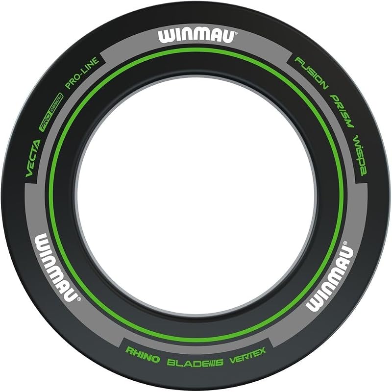 WINMAU Black and Green Advance Dart Board Surround Ring Durable Backboard Wall