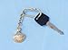 Hampton Nautical Solid Brass Seashell Keyring, 5