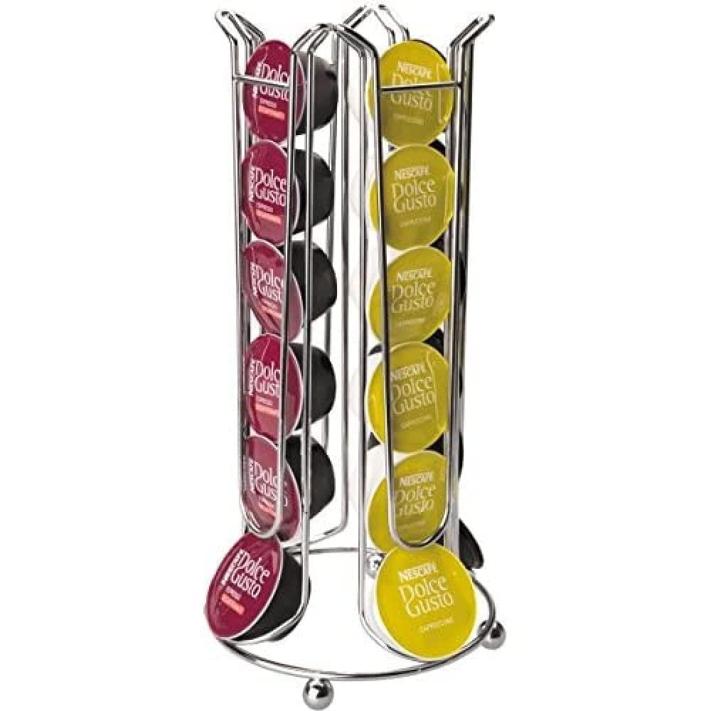 IBILI Dolce Gusto Coffee Capsule Dispenser, 24 Capsules, Chrome-plated Steel