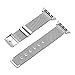 CUZOW Milanese Stainless Steel Metal Replacement Watch Band with Double Metal Buckle for Apple Watch/Apple Watch Sport/Apple Watch Edition Series 3/Series 2/Series 1 (Milanese-Silver-42mm)