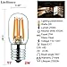 LiteHistory E17 led Bulb ETL 25W Appliance t7 led Bulb 250lm 4000K 2W Microwave Light Bulb 2Pack