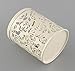 Leegoal Hollow Rose Flower Pattern Metal Pen Pencil Pot Holder Organizer