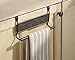 mDesign Over-the-Cabinet Kitchen Dish Towel Bar Holder - Bronze