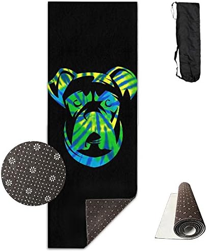 Tie Dye Peace Dog Non-Slip Exercise Yoga Mat Premium Printed Reversible Anti-Tear Fitness Exercise Eco-friendly Yoga And Pilates Mat