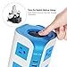 Surge Protector Power Strip 8-Outlet 4-USB Port Multi Outlets Plug Desktop Charging Station with 6.5ft Long Heavy Duty Extension Cord Home Office School E-Reader Power Adapter by Safemore(White+Blue)