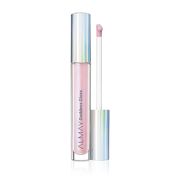 ALMAY LIP GLOSS, NON-STICKY LIP MAKEUP, HOLOGRAPHIC GLITTER FINISH, HYPOALLERGENIC, 200 ANGELIC, 0.9 OZ