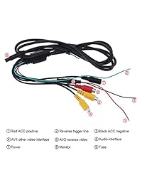 ePathChina Vista posterior del coche Monitor 2 Entrada de video DVD VCD Reposacabezas Vehículo Monitor Soporte Audio Video HDMI VGA 7 Pulgadas 16: 9 HD 1024600 TFT LCD Color