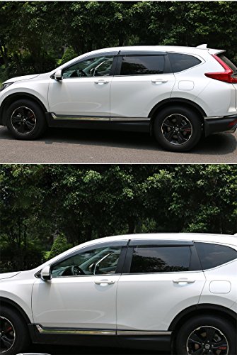 Vesul Updated Side Smoke Window Visor Vent Rain Guard Wind Deflectors Shield Sun Shade Fits on Honda CR-V CRV 2017 2018 2019