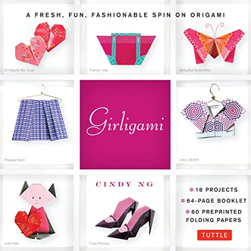Girligami Kit: A Fresh, Fun, Fashionable Spin on Origami: Origami for Girls Kit…