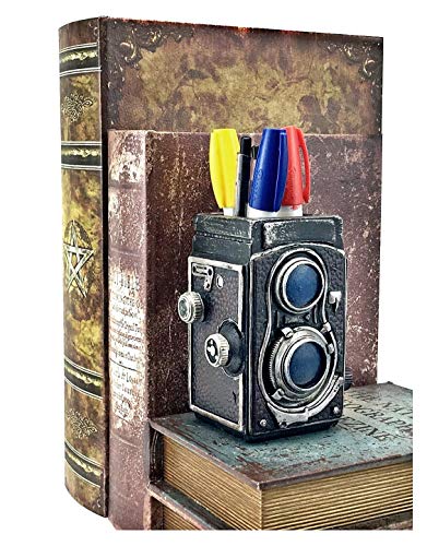 Bellaa-21390-Camera-Pencil-Holder-Retro-Pen-Desk-Organizer-Unique-Gift-5-inch