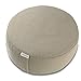 Shastana XL Extra-Large Tall Meditation Pillow Floor Cushion Zafu Yoga Bolster. Organic Cotton Gray Knit Design with Buckwheat Hull Fill. Big and Beautiful.