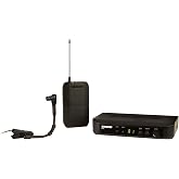 Shure BLX14/B98 Instrument Audio System J11 Band (596&ndash;620 MHz) &ndash; BLX4 Receiver, BLX1 Bodypack &amp; BETA 98H/C Clip-On Mic for Brass, Woodwinds &amp; Percussion, Up to 14 Hr Battery, 300 ft Range