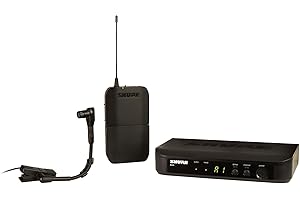 Shure BLX14/B98 UHF Wireless Microphone System - Perfect for Brass, Woodwinds, Percussion - 14-Hour Battery Life, 100m Range 