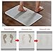 Marbrasse Bath Mat, Absorbent Diatomaceous Earth, Japanese Design, Nonslip Bathroom Floor Mats for Fast Water Drying, Self-Refreshing Hard Shower Mat (White)