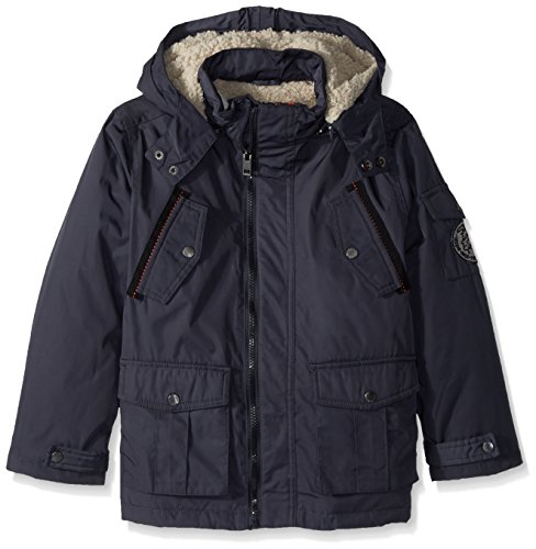 Diesel Little Boys' Outerwear Jacket (More Styles Available), Paprika/Charcoal, 4