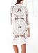 Avidqueen Women's Sexy Lace Crochet Swimsuit Bikini Cover Up Beach Dress (White)