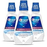 Crest 3D White Luxe Glamorous White Multi-Care Whitening Fresh Mint Flavor Mouthwash, Pack of 3