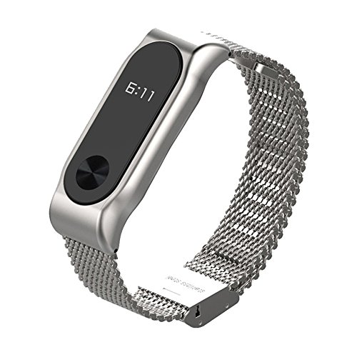 Original mijobs milanese metal xiaomi mi band 2 strap b…