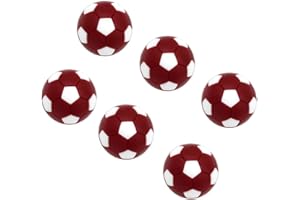 DYNWAVE 6 Pieces Table Soccer Foosballs Replacements inch/32mm Soccer Balls for Foosball Table Game Foosball Accessory, Dark 