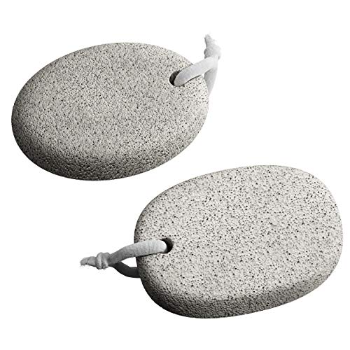 Pumice Stone for Feet (2-Pack) - Premium Callus Remover for Feet and Hands - Pedicure Tools, Exfoliation to Remove Dead Skin - Natural Foot File Scrubber - Thumbnail 4