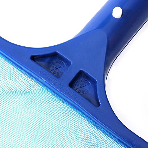 Pool Leaf Net, Leewa Skimmer Leaf Rake Mesh Net for Removing Swimming Pool Leaves and Debris (Blue, 41.5X17.5X34cm)
