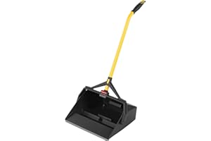 Rubbermaid Commercial Products Maximizer Wet/Dry Debris Dustpan with Hanger Bracket, Black, Outdoor/Indoor For Wet and Dry Floor Cleaning, Compatible with And Broom/Squeegee