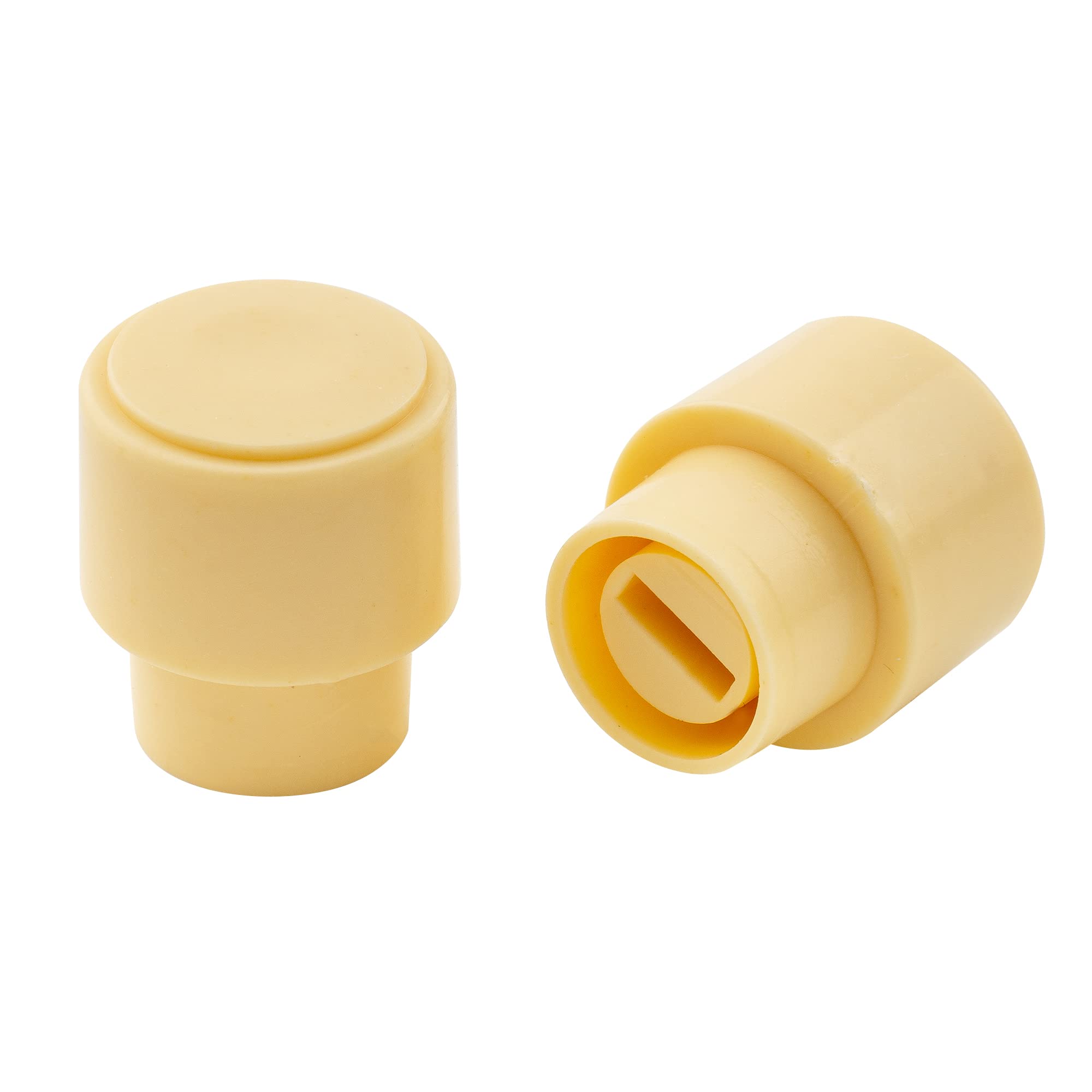 Musiclily Pro Inch Size Guitar Telecaster Barrel Switch Tips 3-Way Pickup Selector Switch Knobs for USA Fender Tele Style, Cream (Set of 2)