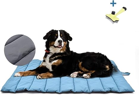 Xiapia Matelas Tapis De Chien Chat Portable Coussin Pour Chien Coussin Tapis Pour Animaux De Compagnie Bleu