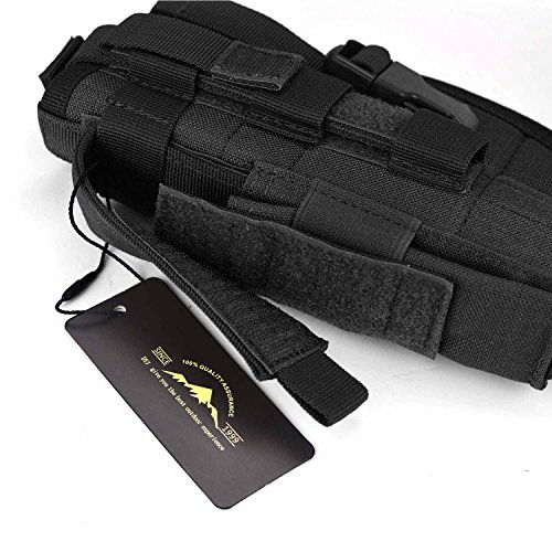 DYJ Left Hand Tactical Pistol/Gun Holster with Magazine Pouch/Pocket for S&W M&P Shield Glock 26 27 29 30 33 42 43(Black-Left Hand)