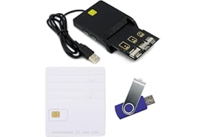 Gialer LTE Cards Program kit, SIM Card Tools & Accessories Include 1 SIM Card Reader + 5pcs programmable USIM Cards + 1 Mini Micro Nano sim Card Adapter kit + GRSIM Software Programer Tool
