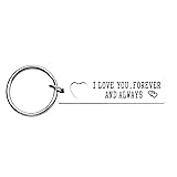 I Love You Forever and Always Keychain His and Hers