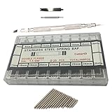 EsmartD 360pcs 8-25mm Stainless Steel Watch Band Spring Bars Link Pins with Strap Link Pin Remover --- Repair Replacement Pin Tool Kit Set