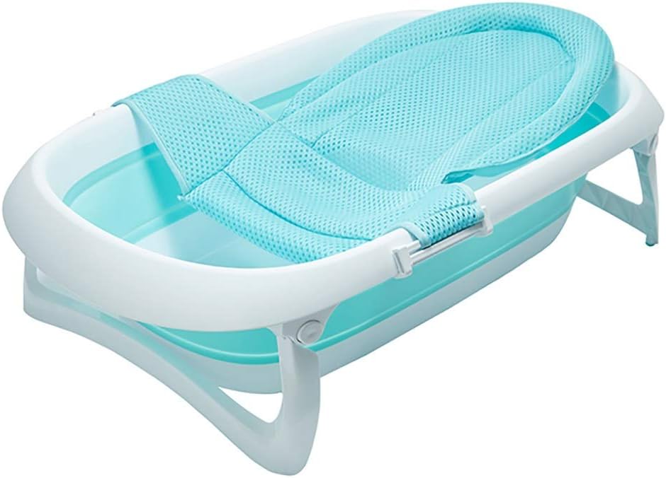 Baignoire Bébé Pliable Avec Support - Affichage Température - Antidérapante (Rose)