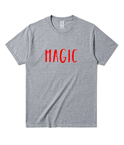 AGHH Magic T-Shirts For Mens S Lightgray