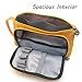 Longjet Large Capacity Pencil Case, Portable Zipper Closure Makeup Bag, Canvas Cell Phone Earphone Pouch (yellow)
