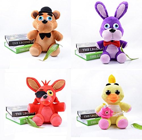 10" FNAF Five Nights at Freddy's Freddy Foxy Bonnie Chica Soft Plush Toy Doll