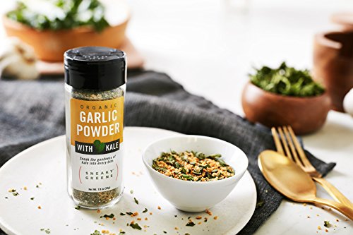 Organic Garlic Powder with Organic Kale by Sneaky Greens (1.9 oz) | Garlic & Kale Powder | Better-for-You Gourmet Spices… - Image 3