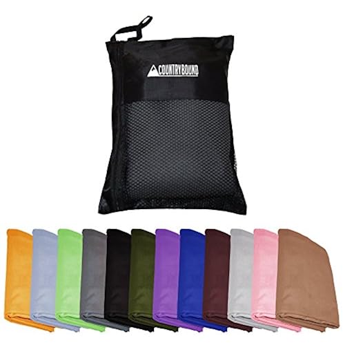 Country Bound Fast Drying Travel Towel Quick Dry Sports & Outdoors, Outdoor Recreation, Camping & Hiking, Personal Care, Towels