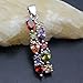 Pendant Necklace for Women Multicolor Cubic Zirconia Necklace Jewelry for Mom Wife Girlfriend Chain 18+2 inch (Pendant)