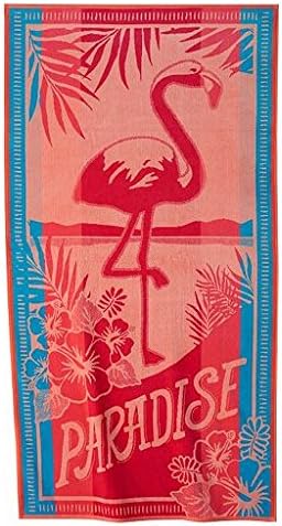 Paradise Flamingo Beach Towel 100% Turkish Cotton