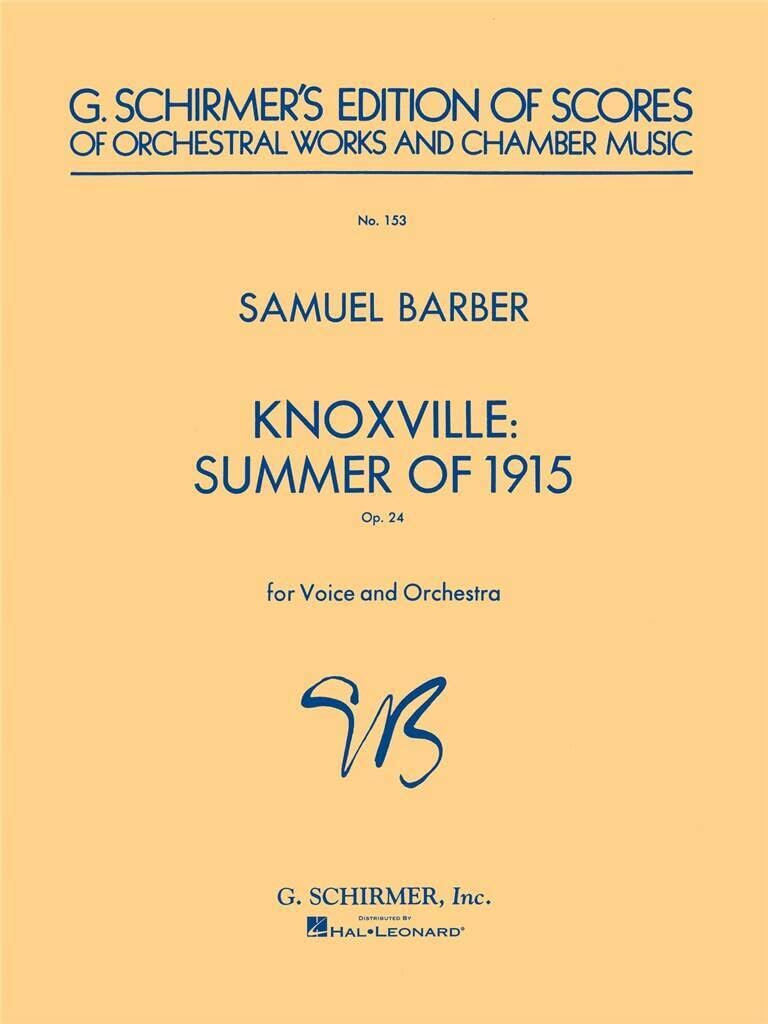 Knoxville: Summer of 1915 - score